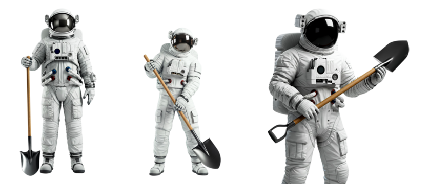 The astronaut set. Ideal for space themes, scientific exploration, advanced technology or creative projects related to the universe and space missions, nature.