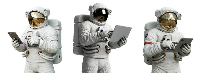 The astronaut set. Ideal for space themes, scientific exploration, advanced technology or creative projects related to the universe and space missions, nature.