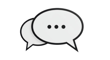 Isolated Speech Bubbles