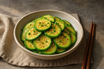 Traditional Korean Zucchini Stir-fry Hobak Bokkeum (애호박볶음)

