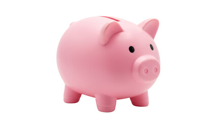 Isolated Pink Piggy Bank