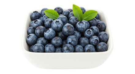 Isolated Bowl with Blueberries