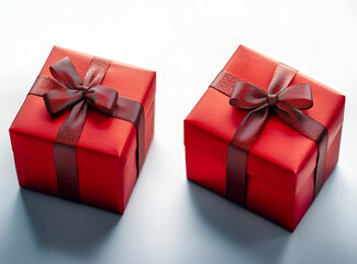 Obraz premium Red gift boxes