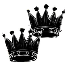 crown vector illustration isolated on transparant background