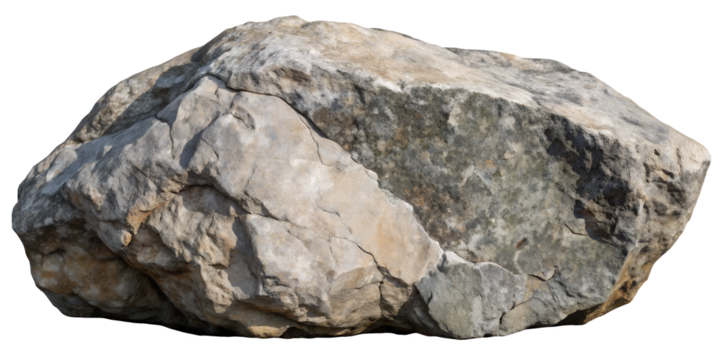 Solitary Stone: A rugged, weathered stone stands proudly against the backdrop of an empty sky. The rough texture and earthy tones of the rock convey a sense of timelessness and natural beauty. 