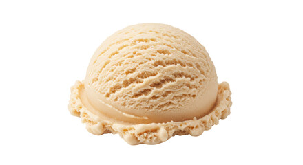 Isolated Scoop of Ice Cream