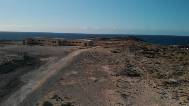 Abades. Arico. Tenerife. Vieja leproser&iacute;a. Vista a&eacute;rea. Dron