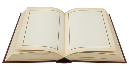 Isolated Open Book
