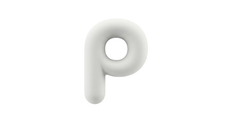 Isolated Letter P