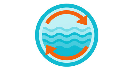 Isolated Water Recycling Symbol