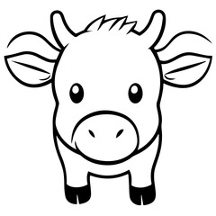 Obraz premium funny cow cartoon