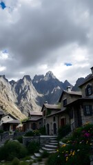 Charming Stone Village in the Mountains