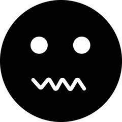 Doodle Emoji face icon. drawn sketch style. different expression emotion mood in flat isolated on transparent background