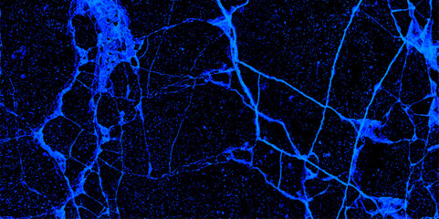 Blue and Black drawing of a cracked wall, background with cracks. Scratched Blue concreate surface plaster old rough dirty wall texture. dry land crack texture for overlay. Marble texture background.