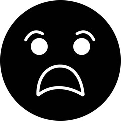 Doodle Emoji face icon. drawn sketch style. different expression emotion mood in flat isolated on transparent background