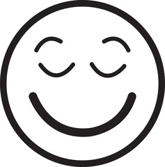Doodle Emoji face icon. drawn sketch style. different expression emotion mood in line isolated on transparent background