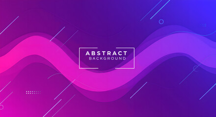 Dynamic wavy shape gradient background. Presentation template for banner, business, graphic design, copy space. Abstract geometric wallpaper with flow effect style.