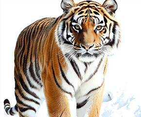 Fototapeta premium White background, a tiger