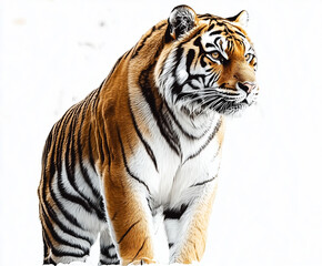 Fototapeta premium White background, a tiger