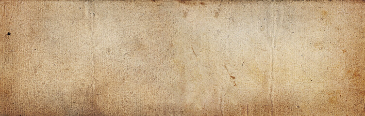 Old wide background paper, rough texture for design paper background. Brown color wallpaper. Ancient paper of the 18th century.