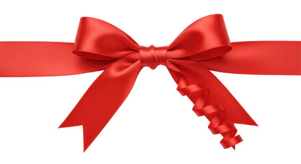 Isolated Red Ribbon Bow