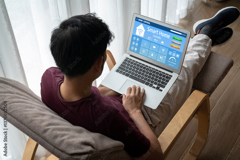 Poster smart home technology, centric remote control system with digital dashboard for air conditioning, sa