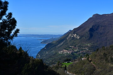Schöne Landschaft bei Tignale oberhalb vom Gardasee