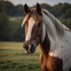 Fototapeta premium A majestic horse’s face