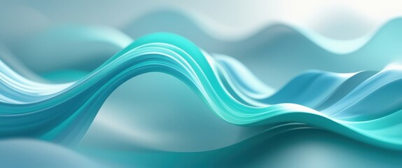 Obraz premium serene blue waves abstract texture on light background