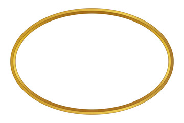 Elegant gold oval frame with intricate details for vintage, luxury, baroque, Victorian, and antique designs. Perfect for wedding invitations, certificates, awards, and decorative projects