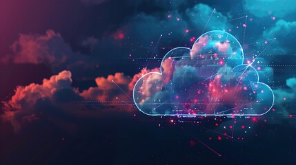 Obraz premium Clouds Illuminated by the Moon Against a Deep Black Background – A Tranquil Night Sky Scene Perfect for Atmospheric, Mystical, and Dreamy Designs