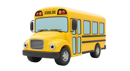 Yellow School Bus Illustration Ready for Back to School Season