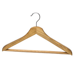Wooden Clothes Hanger with Metal Hook for Closet Organization and Storage of Shirts Dresses Pants
