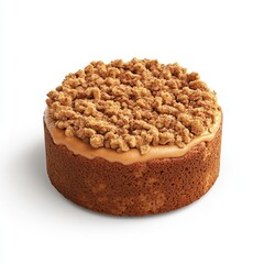 Delicious coffee cake topped with crumbly streusel, perfect for dessert or afternoon tea, showcasing rich flavors and inviting texture, a delightful treat concept