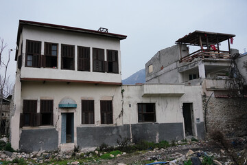 Damaged building in Antakya, Hatay after 6 February 2023 Earthquakes