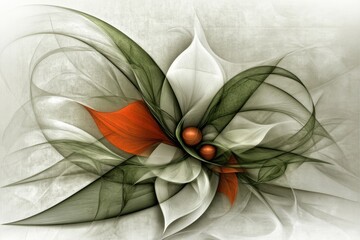 Abstract Floral Swirls Elegant Design for Meditation, Mental Clarity, and Enhanced Perception