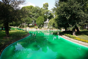 Garden of Yildiz Palace in Istanbul, Turkiye