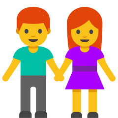 Boy and Girl Holding Hands
