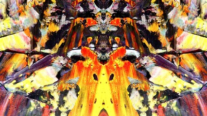 Fototapeta premium Abstract art background . Hand painting artwork on canvas .