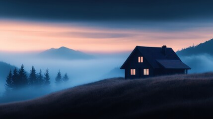 rural sanctuary, a tranquil escape in the countryside, with vast horizons, providing a peaceful sanctuary