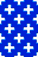 Abstract cross pattern