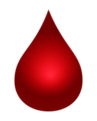 Abstract drop of blood