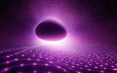 Abstract Purple Tunnel Background suitable for website background