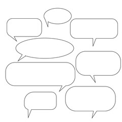 Obraz premium set of speech bubbles