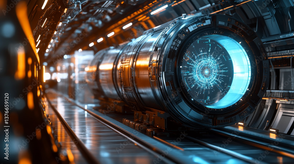 Poster information blocks in the data stream. big data concept. quantum computer. nanotechnology of the fut