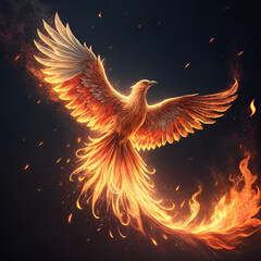 fiery wings in the night