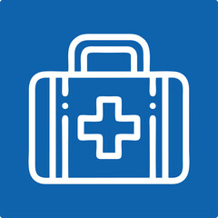 Obraz premium medical first aid kit, symbolizing emergency health care, treatment, or safety precautions