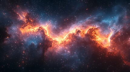 Fototapeta premium fire in the sky