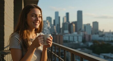 Morning Coffee with a City View