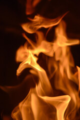 Feuer im Kamin, Ofen